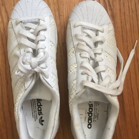 adidas Shoes - Used ADIDAS Originals Superstar W leather sneakers